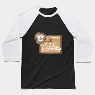 Vintage Coffee stamp design Baseball T-Shirt